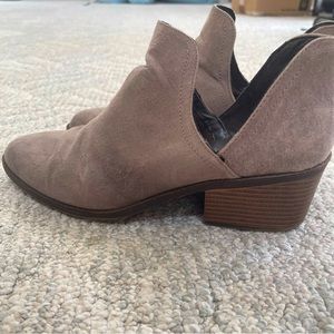 Fergalicious grey heeled booties